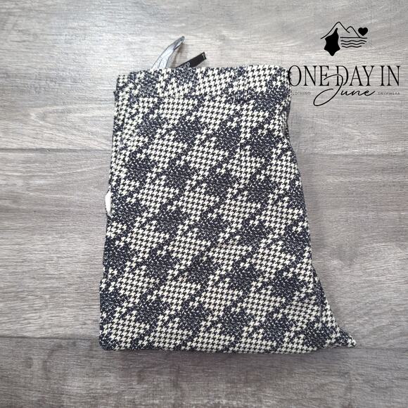 Topshop Houndstooth Cropped Pants Size 6 - Picture 6 of 6